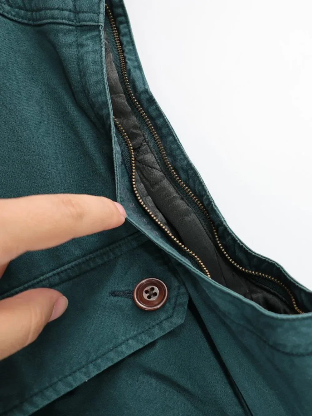 VTG Banana Republic Vest Mens Large Cotton Safari Field Utility Pockets Green